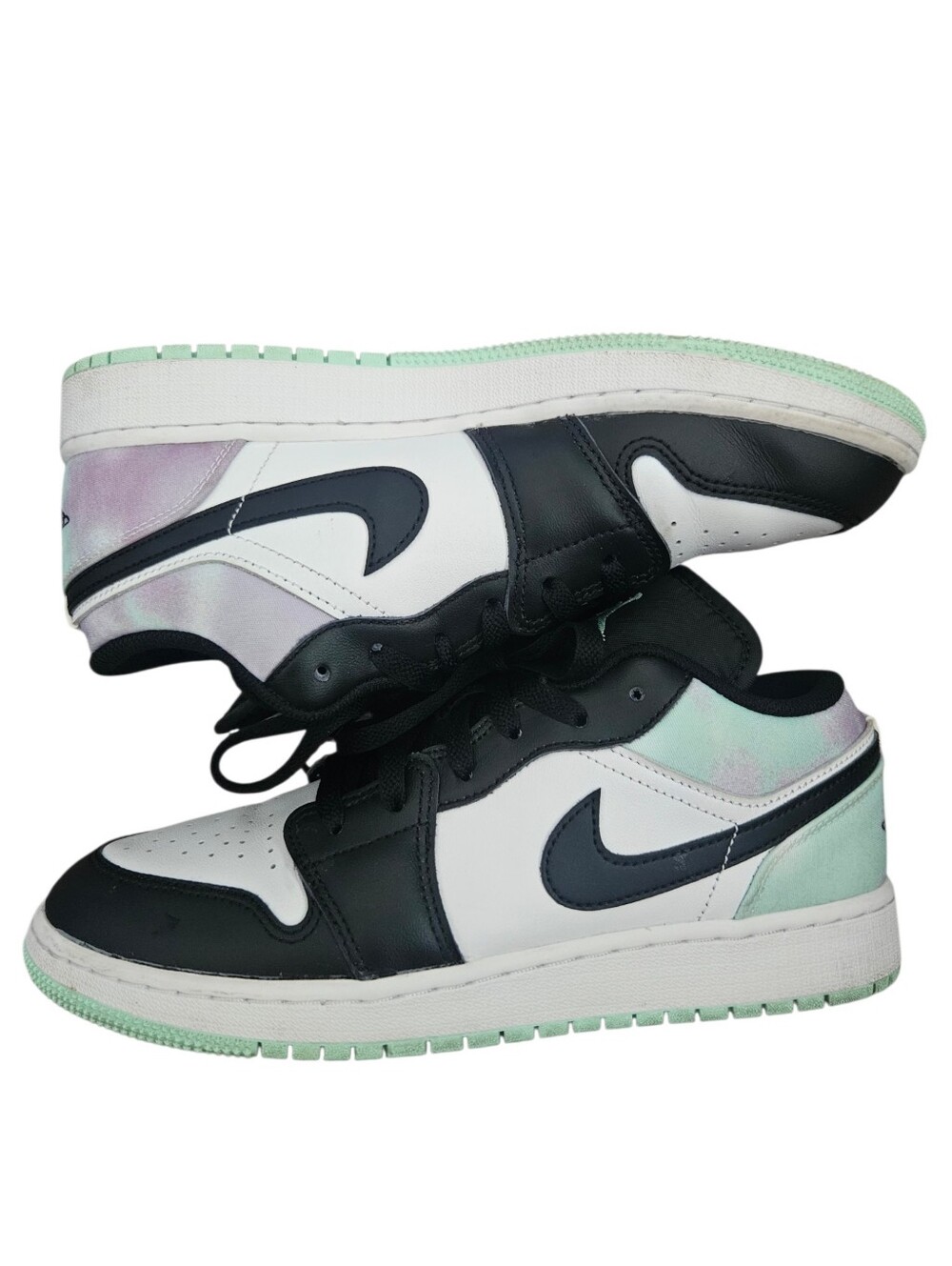 Air Jordan 1 Low SE Pastel Tie-Dye GS Size 7Y / Womens Size 8.5 DQ2514-100